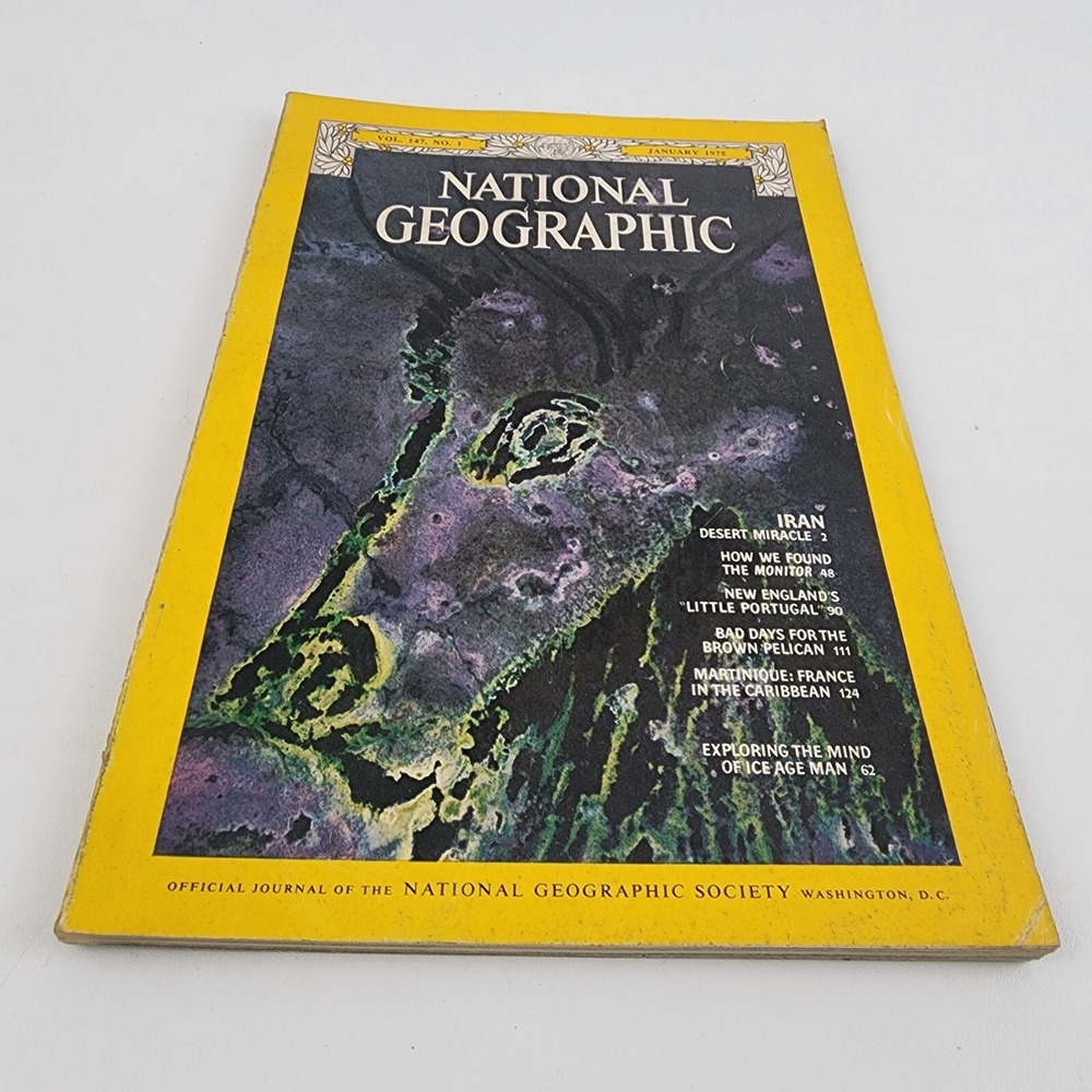 National Geographic Magazine January 1975 No Insert